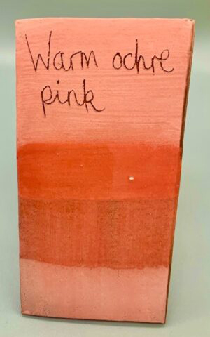 warm ochre pink decorating slip for sale
